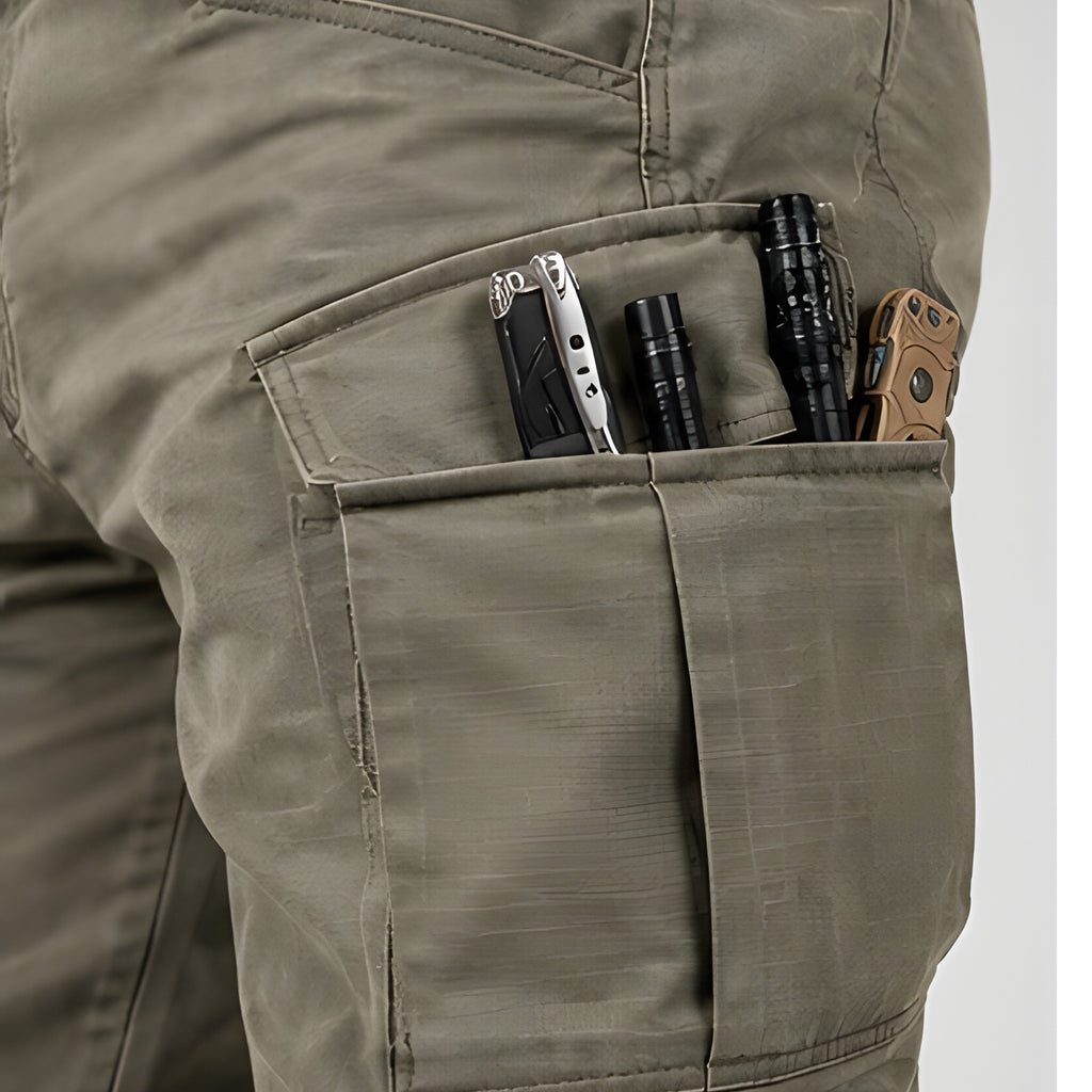 Calça Tática Impermeável Tormenta Cáqui - bolso utilitário