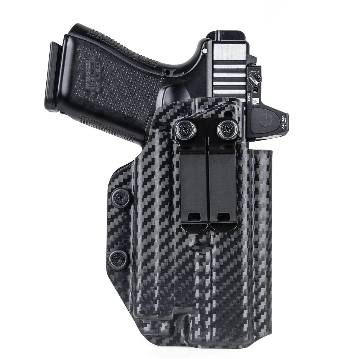 Coldre Velado para Glock G19, G19X, G44, G45, G22 e G23 com Lanterna e Red Dot