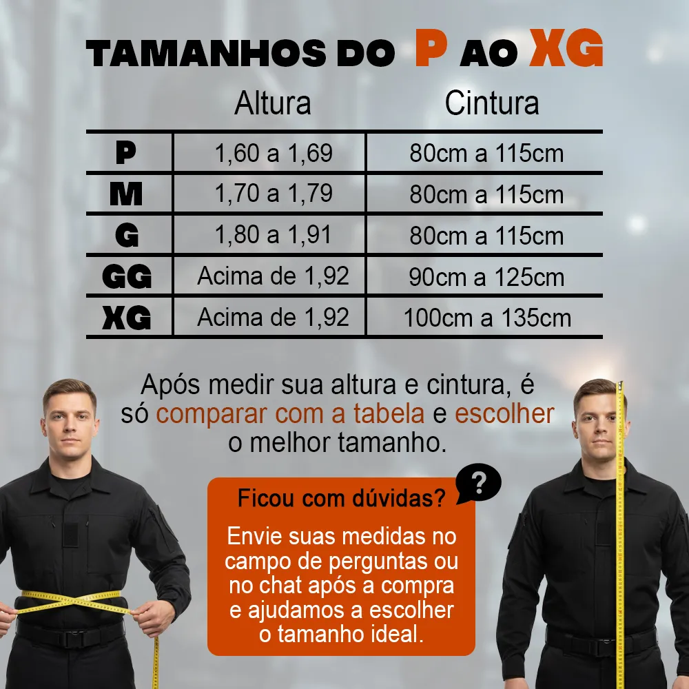 Colete Tático Modular Operador com 5 Acessórios - Preto