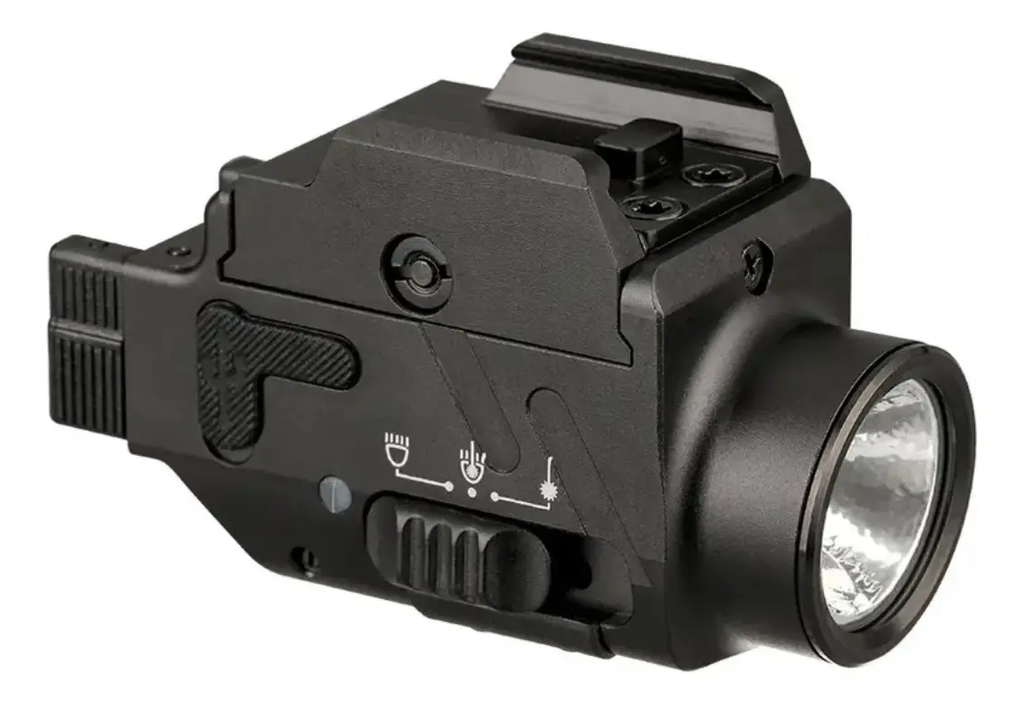 Lanterna Tática com Laser Integrado para Trilho