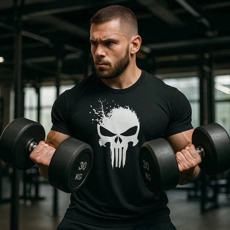 Camiseta Dry Fit Caveira Justiça