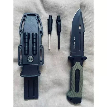 Kit de Sobrevivência Mateiro com Faca e Acessórios