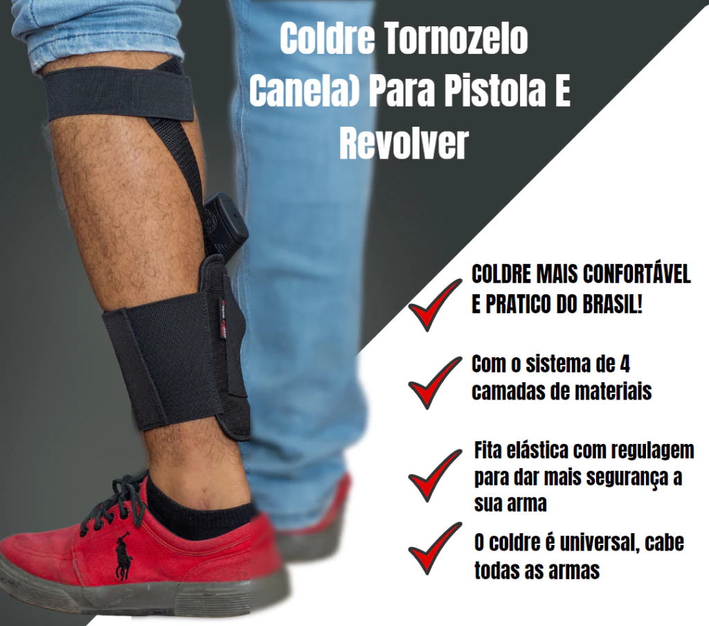 Coldre de Tornozelo Velado Conforto