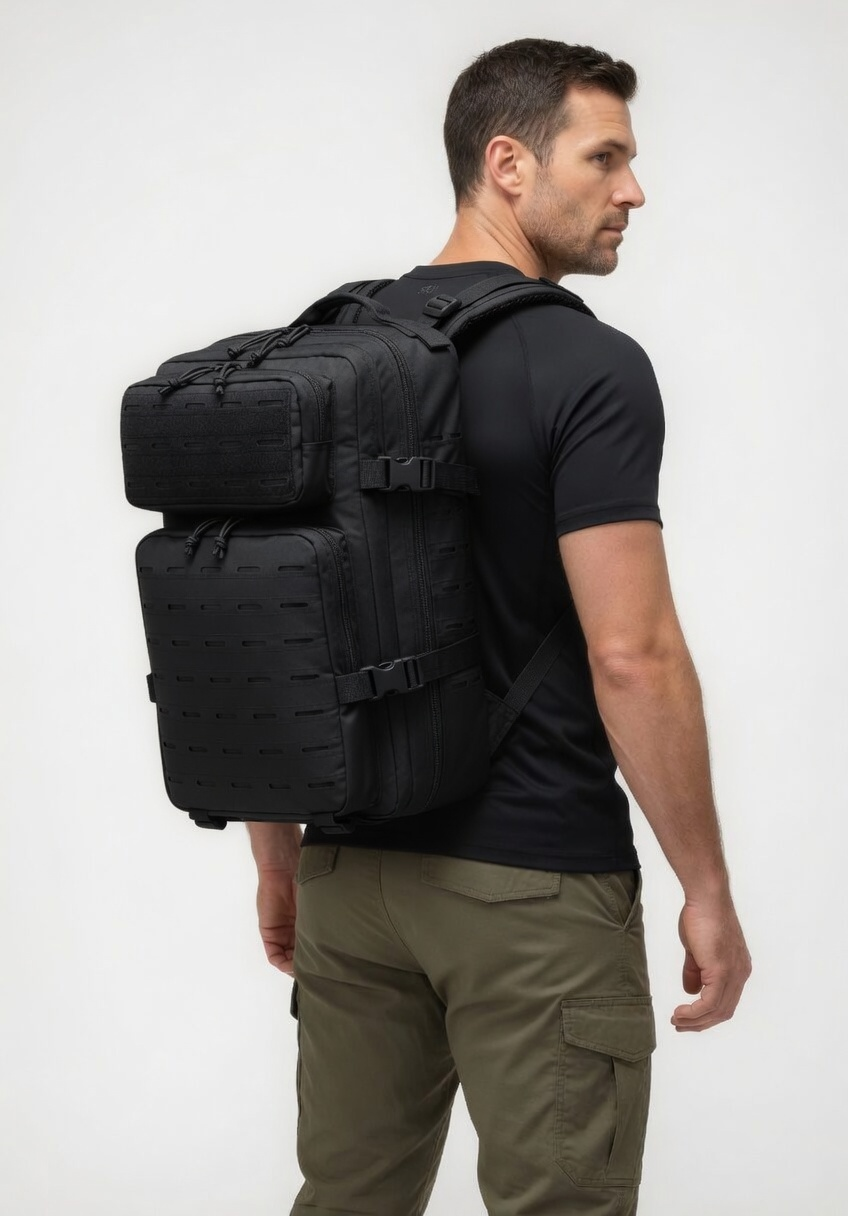 Mochila Tática Âncora 50 Litros - Preta