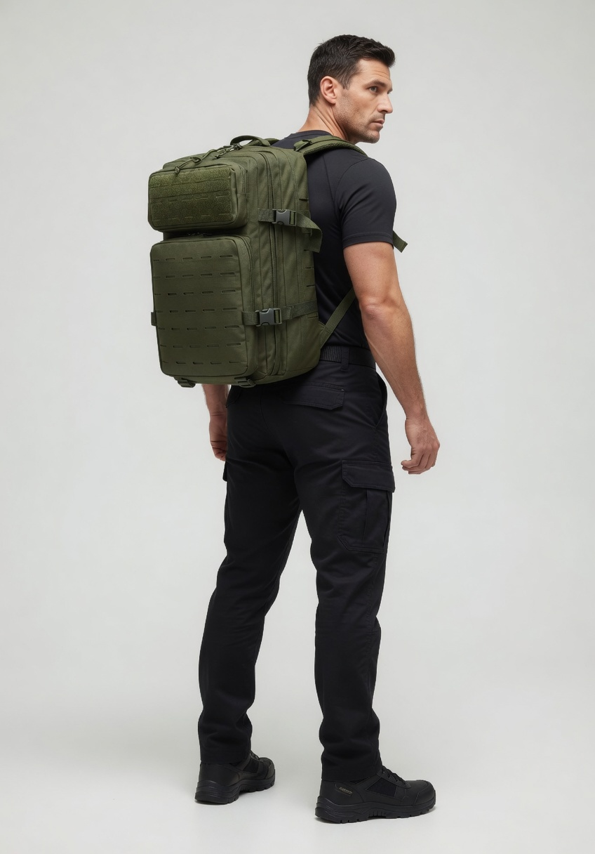 Mochila Tática Âncora 50 Litros - Verde Oliva