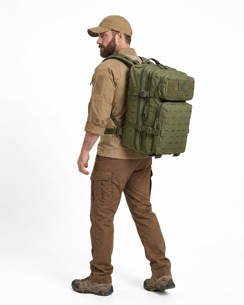 Mochila Tática Âncora 50 Litros - Verde Oliva