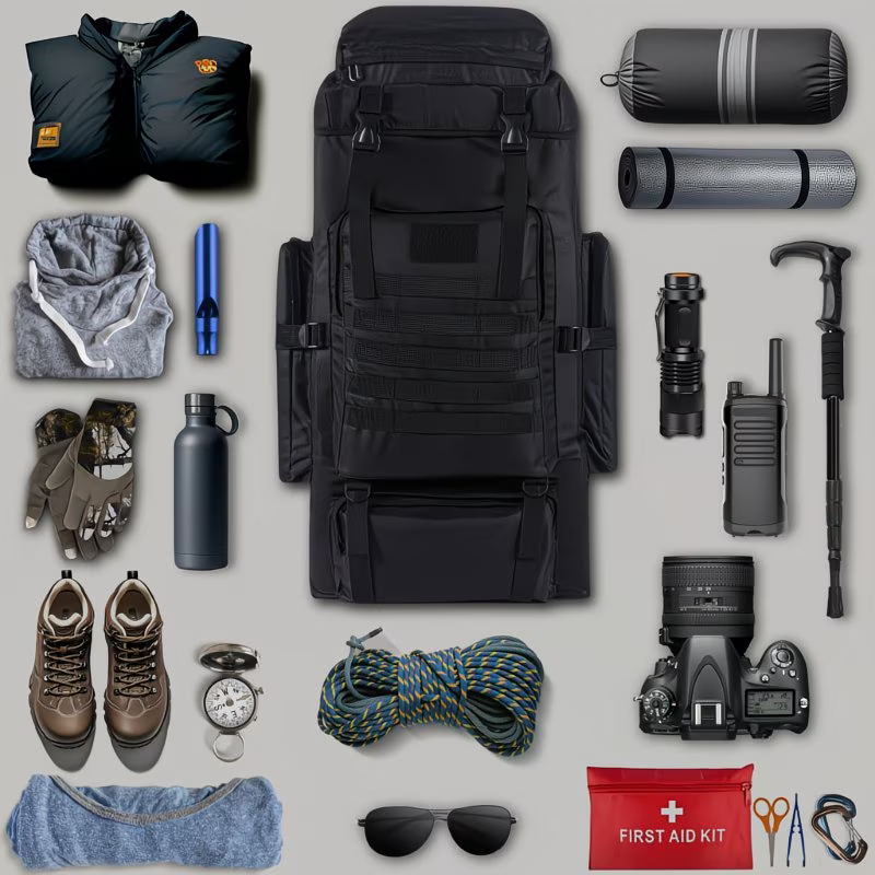 Mochila Expedição 70L - Preta
