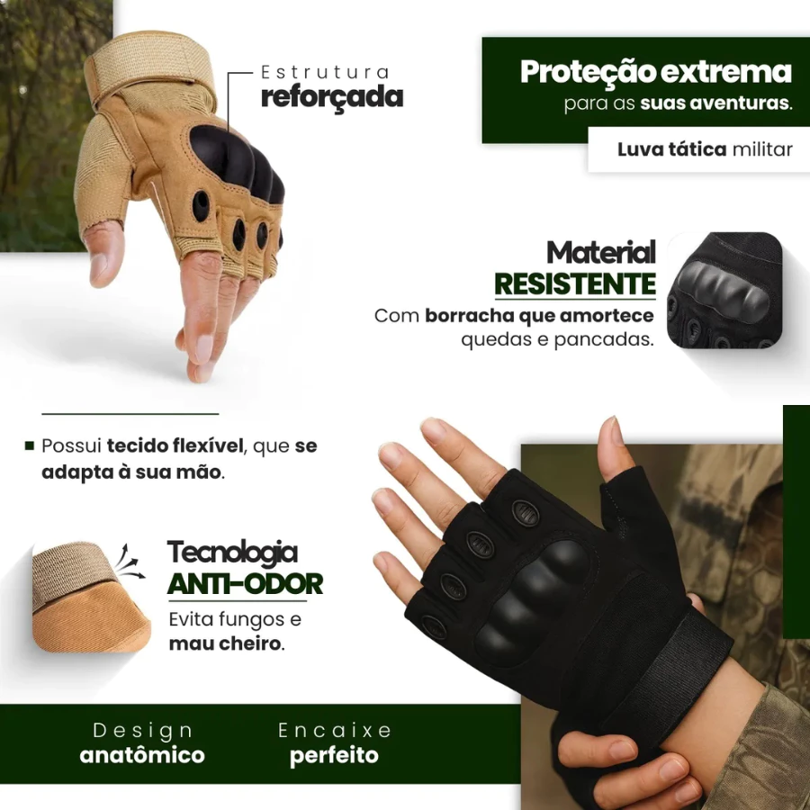 Luva Tática Premium Valor