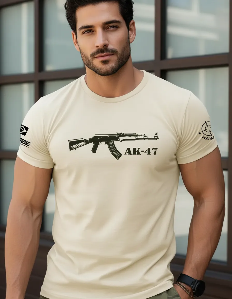 Camiseta Estampa Fuzil 7.62