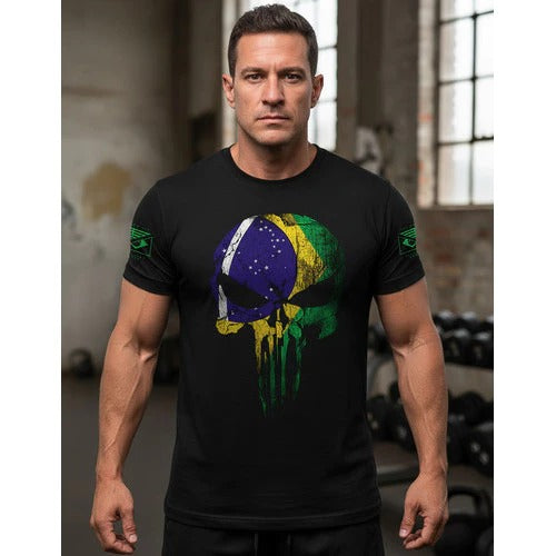 Camiseta Caveira Brasil