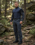 Farda Tática Completa Combat Shirt + Calça - Azul Noturno