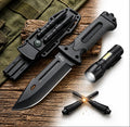 Kit Sobrevivência Faca Militar + Lanterna Tática com Zoom