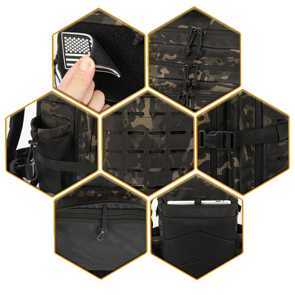 Mochila Andarilho 50 Litros - Camuflada