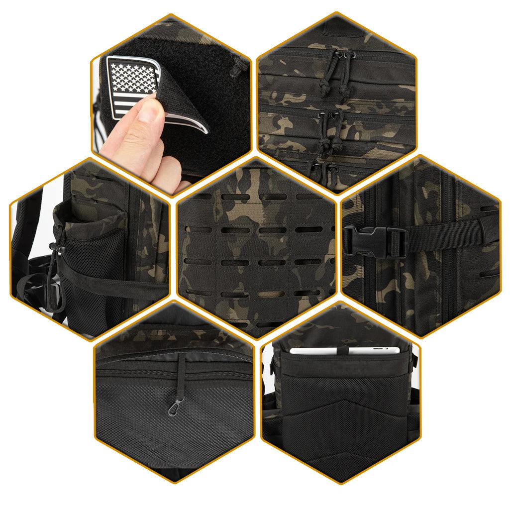 Mochila Andarilho 50 Litros - Camuflada