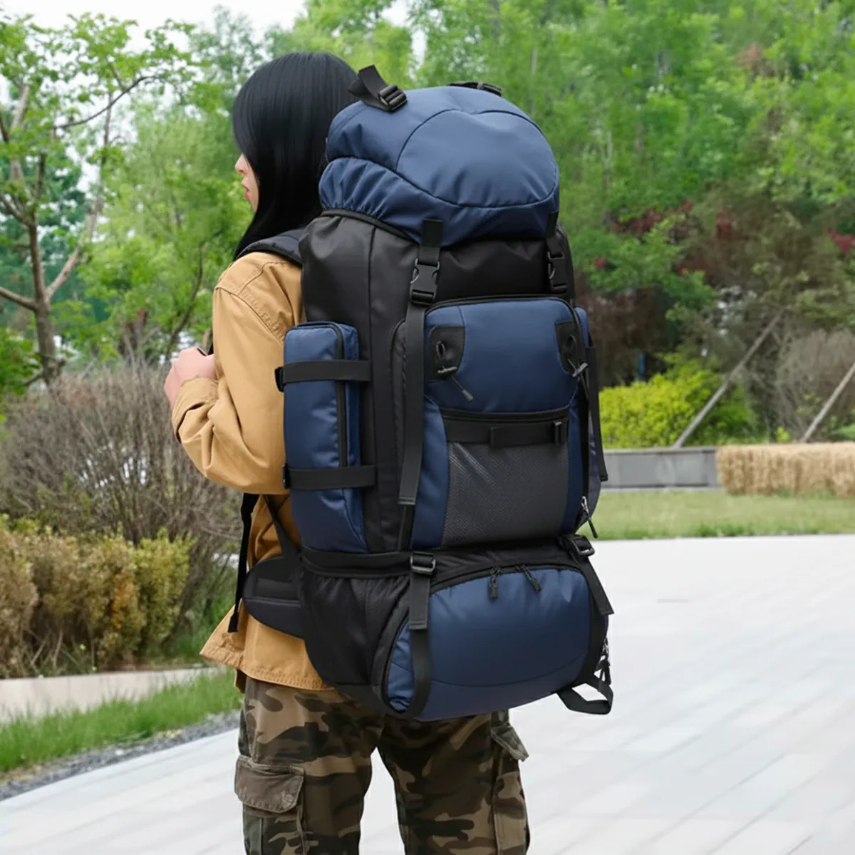 Mochila Cargueira Cume 90L - Azul