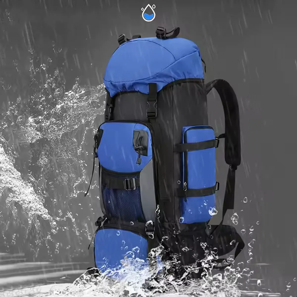 Mochila Cargueira Cume 90L - Azul Celeste - foto 8