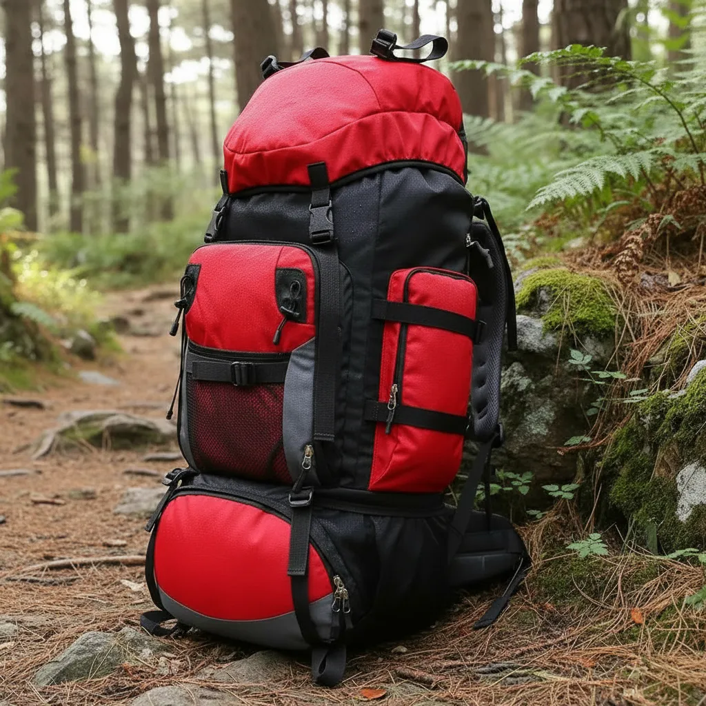 Mochila Cargueira Cume 90L - Vermelha