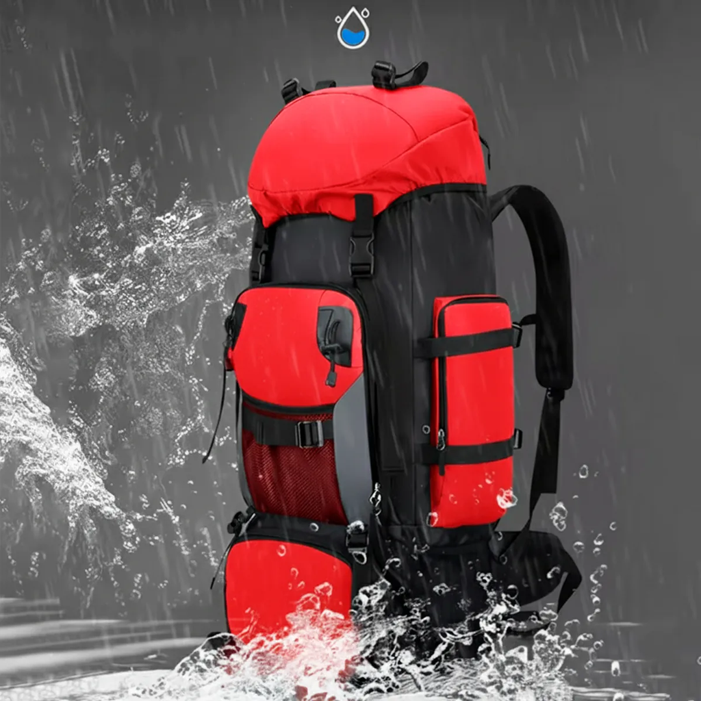 Mochila Cargueira Cume 90L - Vermelha