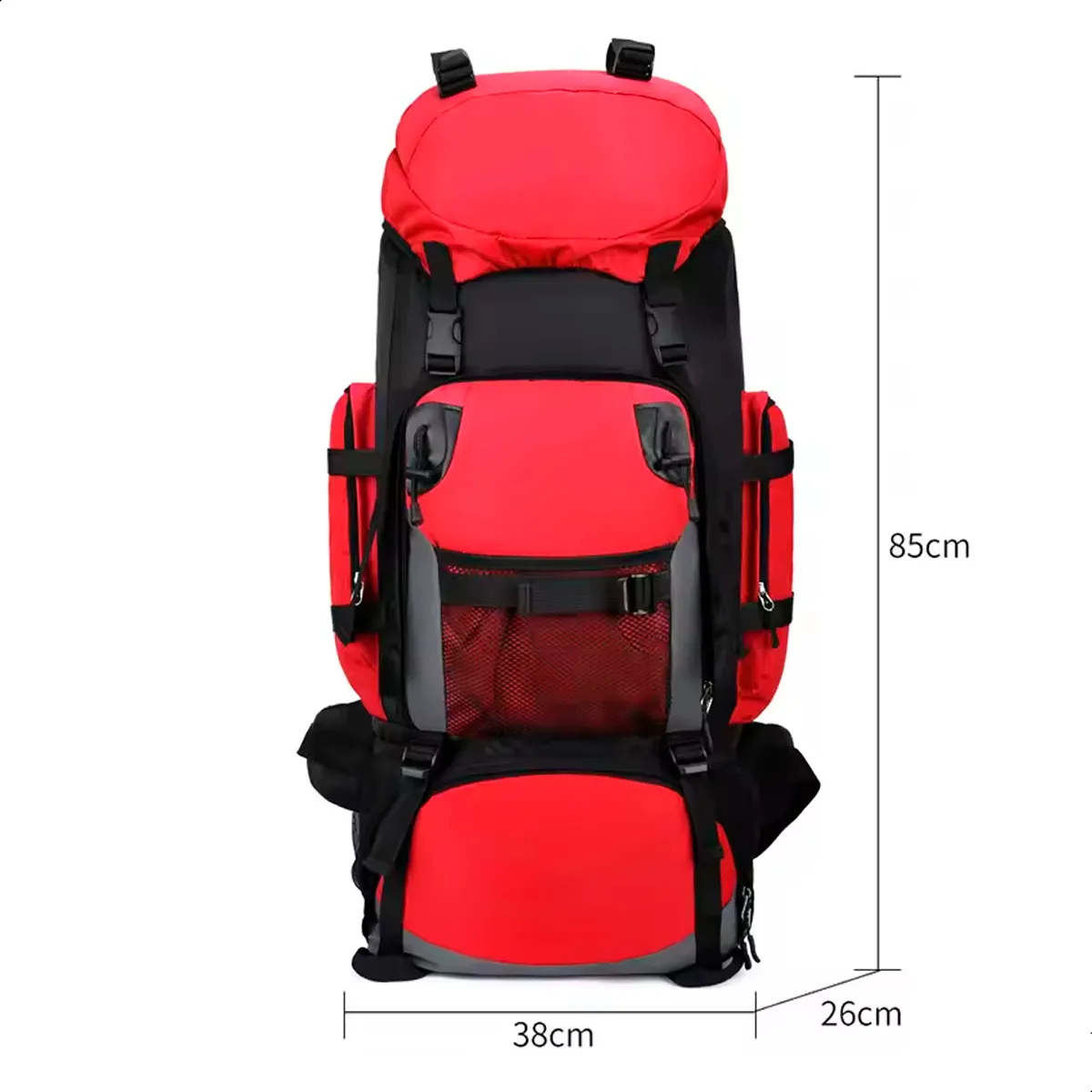 Mochila Cargueira Cume 90L - Vermelha