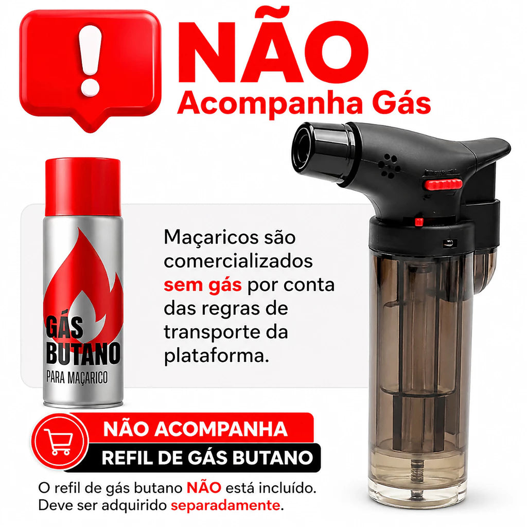 Aviso: não acompanha gás butano