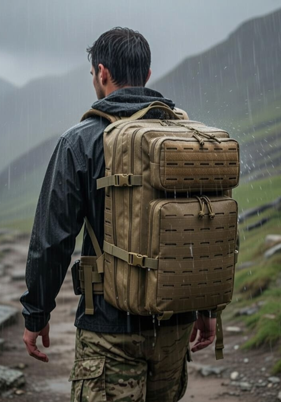 Mochila Tática Âncora 50 Litros - Cáqui