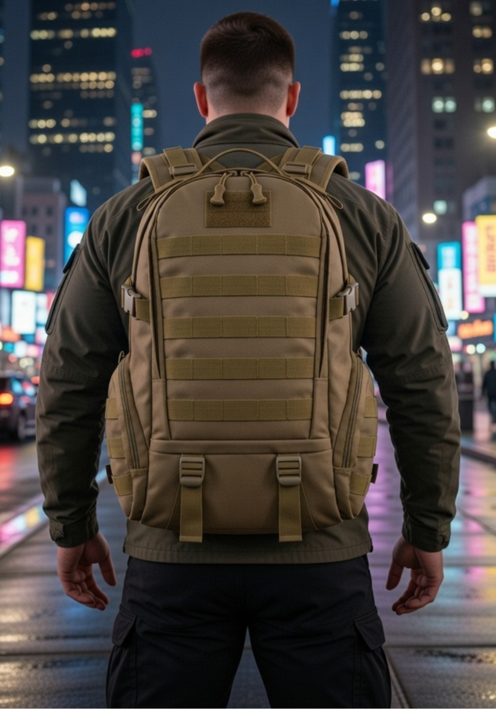 Mochila Tática Ferrão 45 Litros - Cáqui