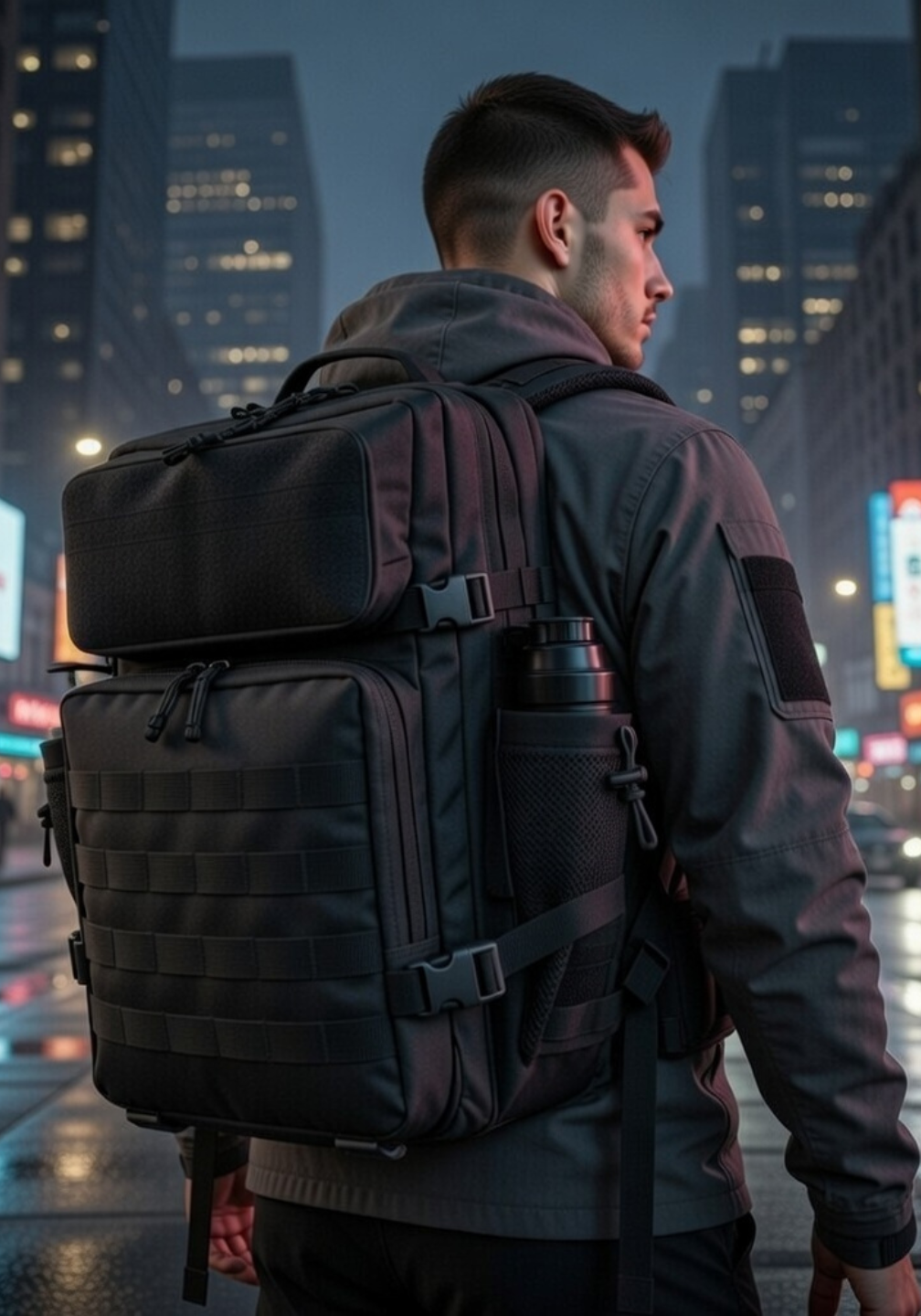 Mochila Tática 50 Litros Guardião - Preta