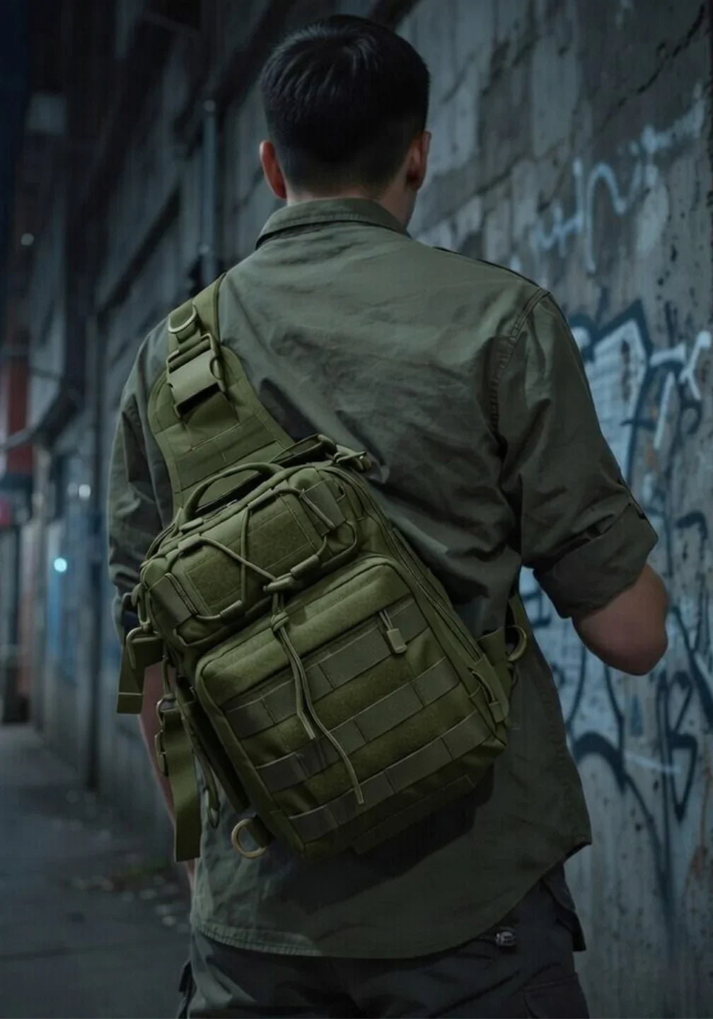 Mochila Transversal Tática Trilha