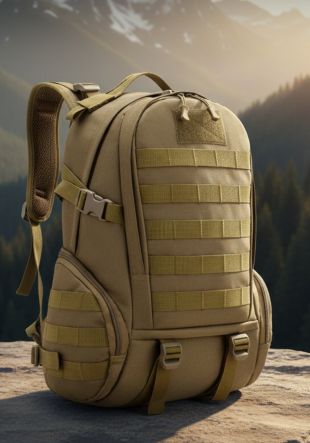 Mochila Tática Ferrão 45 Litros - Cáqui