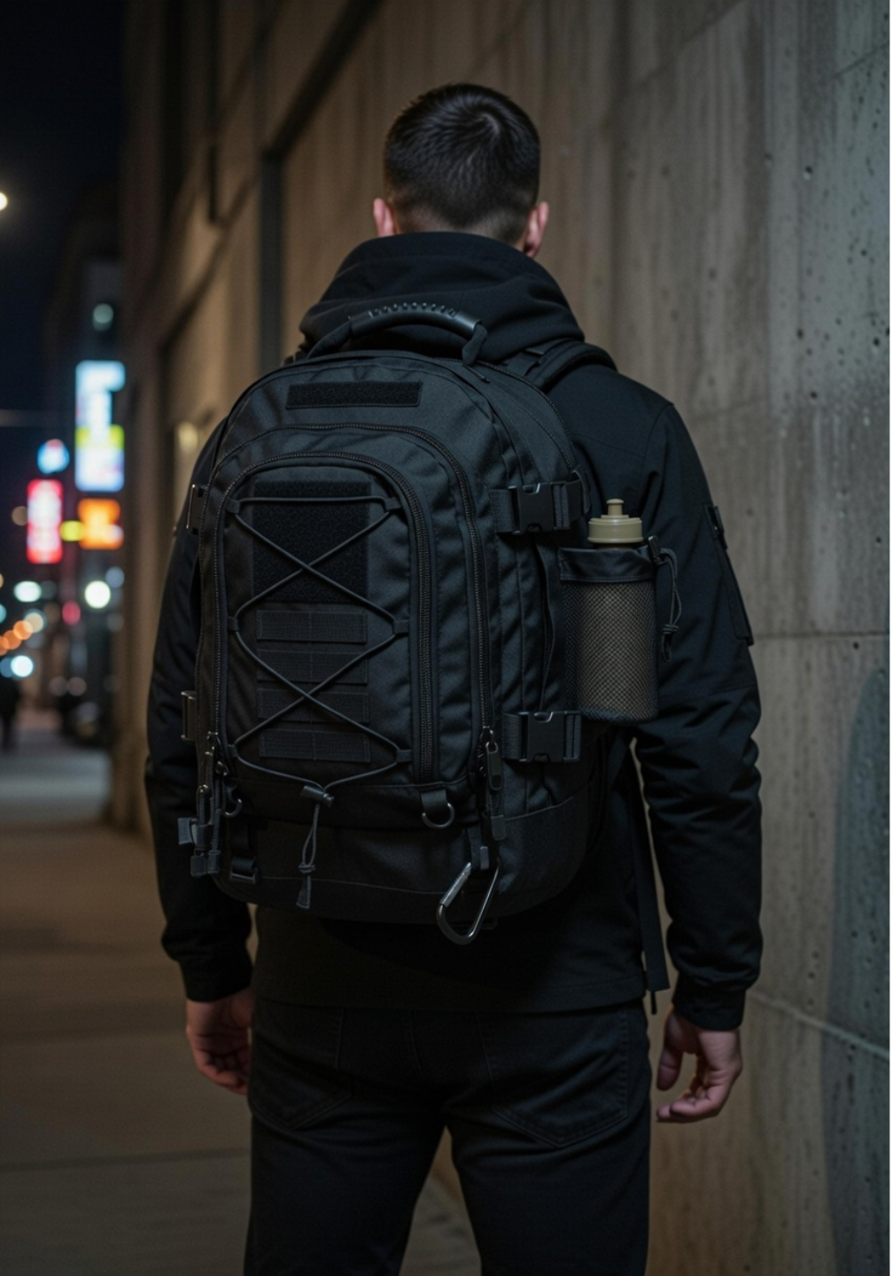 Mochila Expansível 40L a 60L Missão - Preta