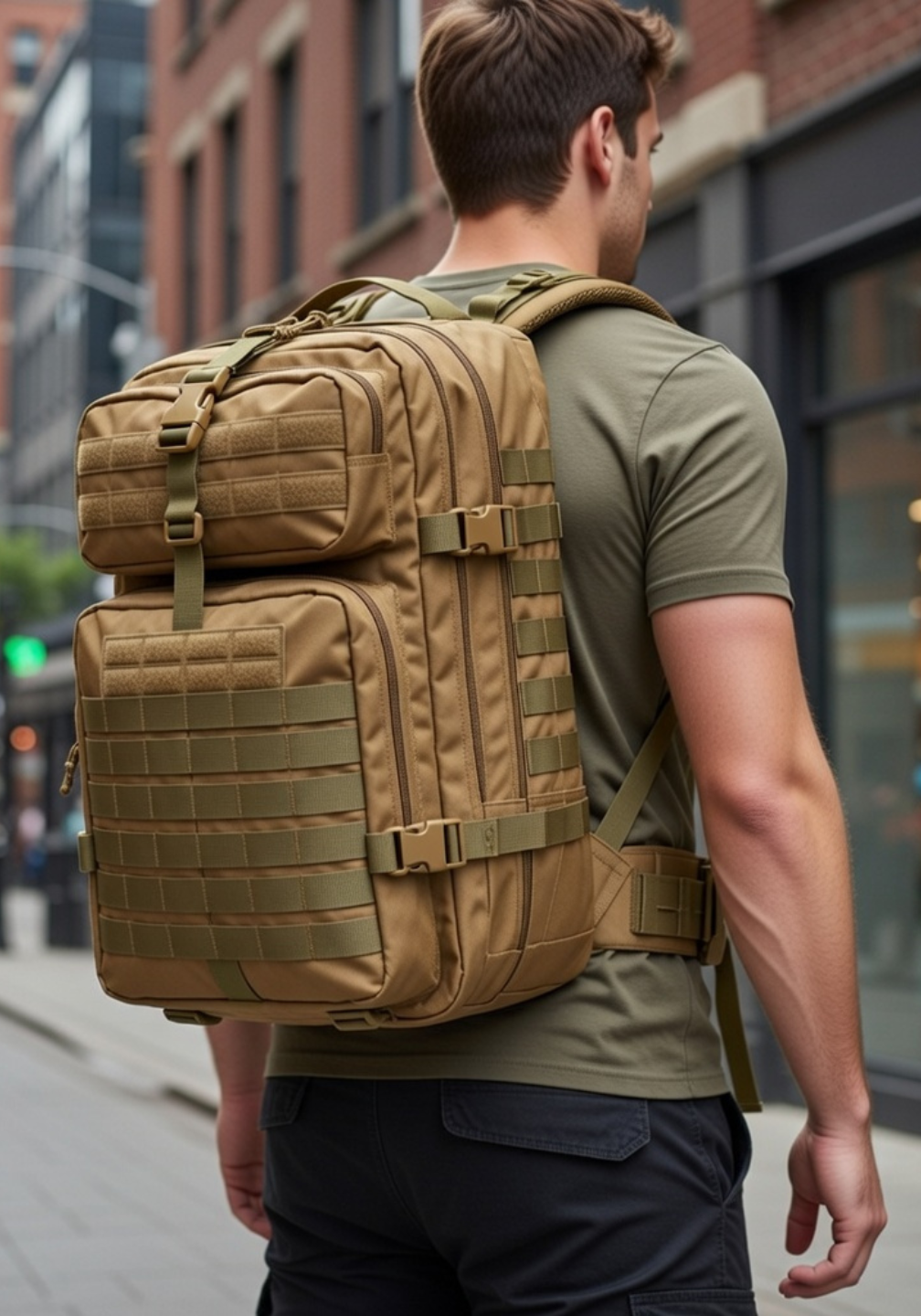 Mochila Tática Recon 50 Litros - Cáqui