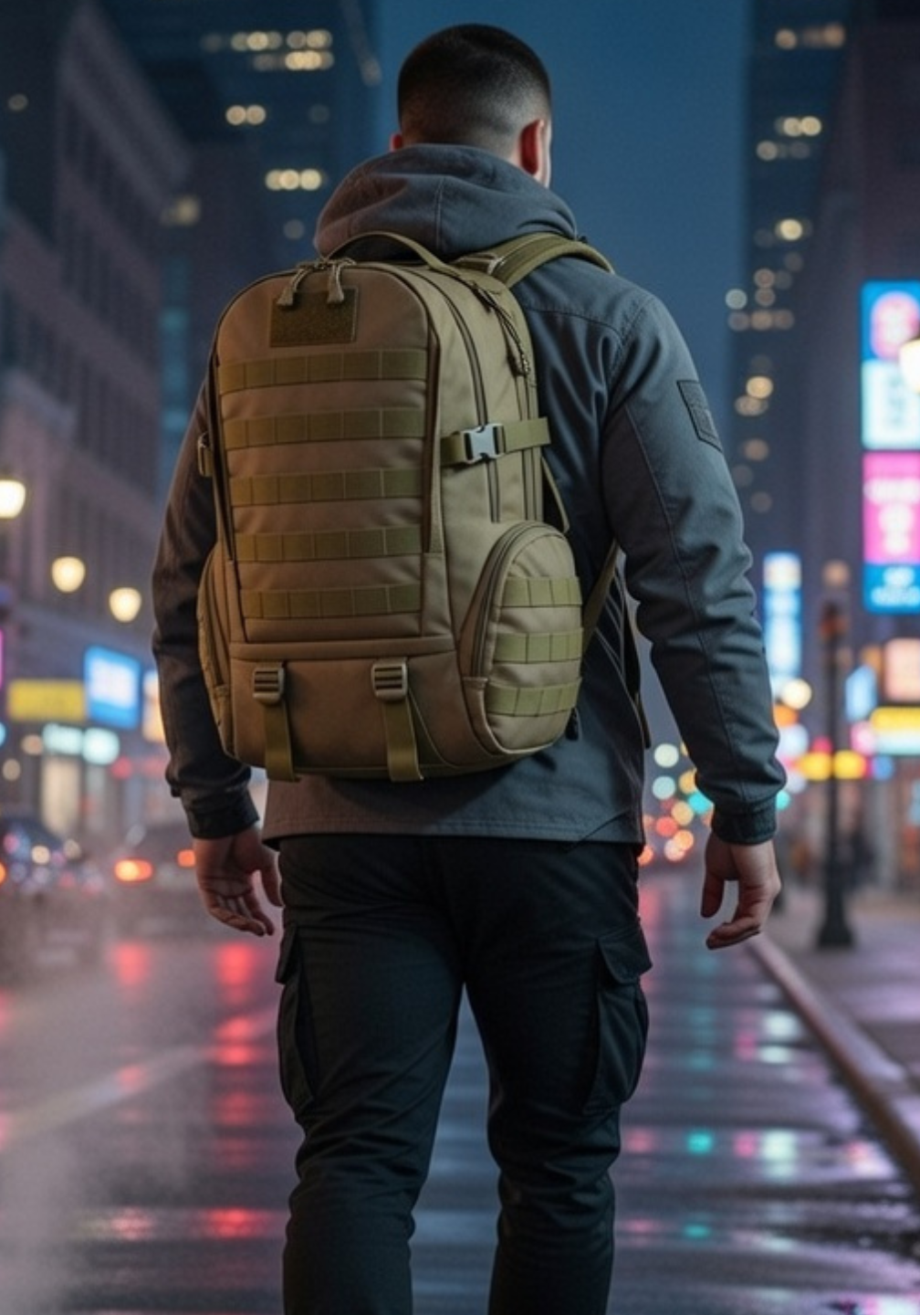 Mochila Tática Ferrão 45 Litros - Cáqui