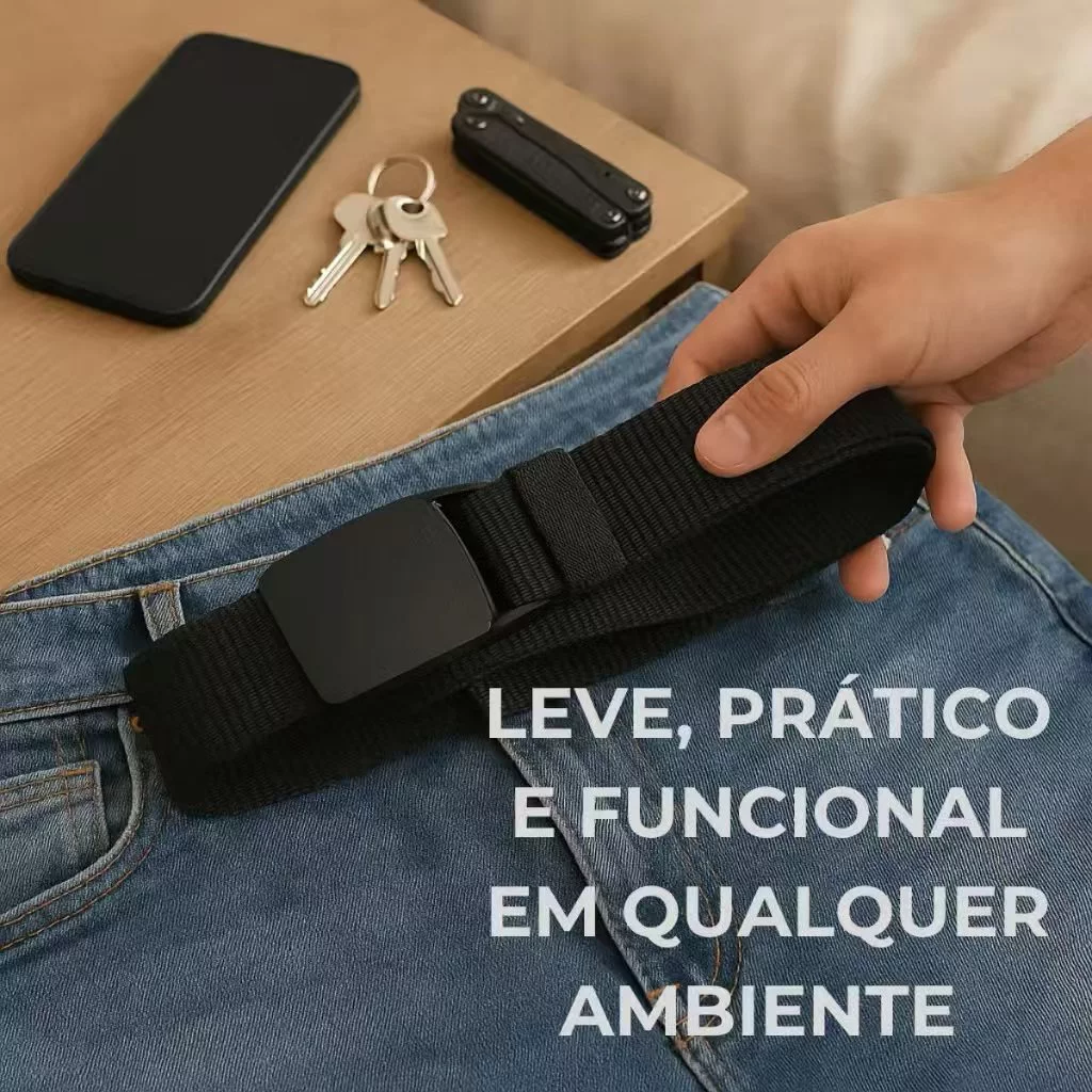 Cinto de Nylon Tático com Engate Rápido