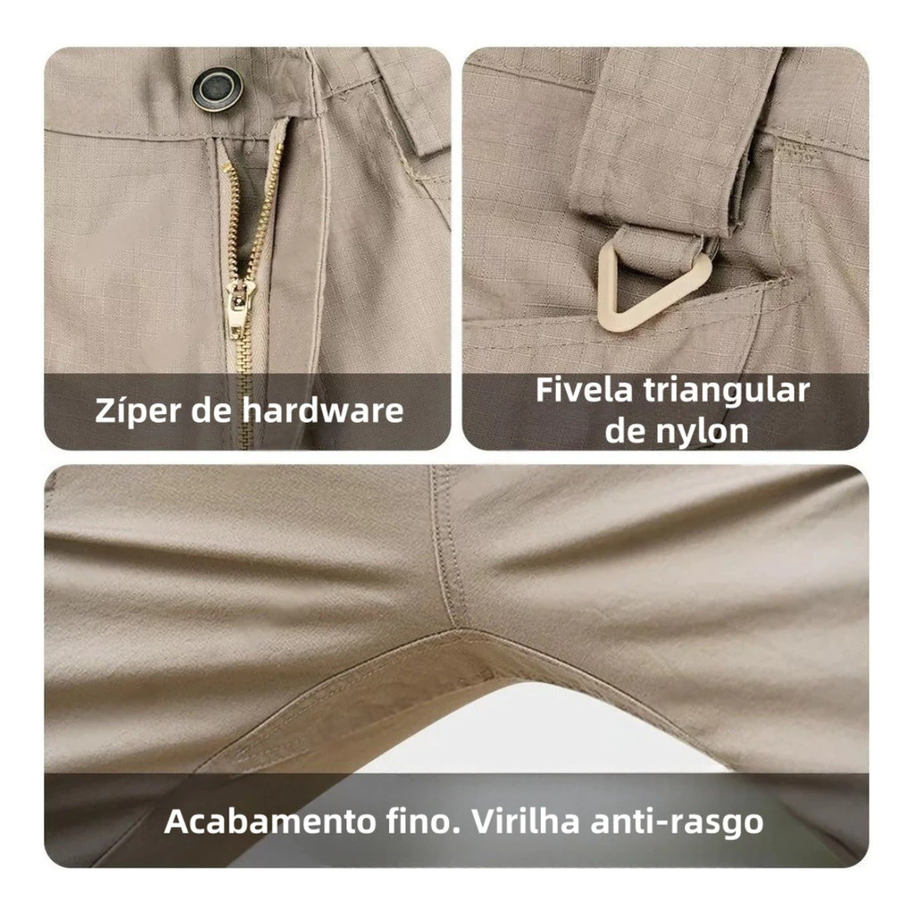 Calça Tática Missão - Cáqui