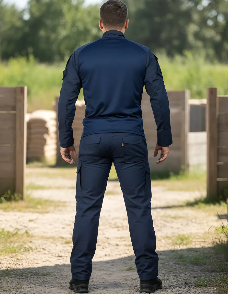 Farda Tática Completa Combat Shirt + Calça - Azul Noturno