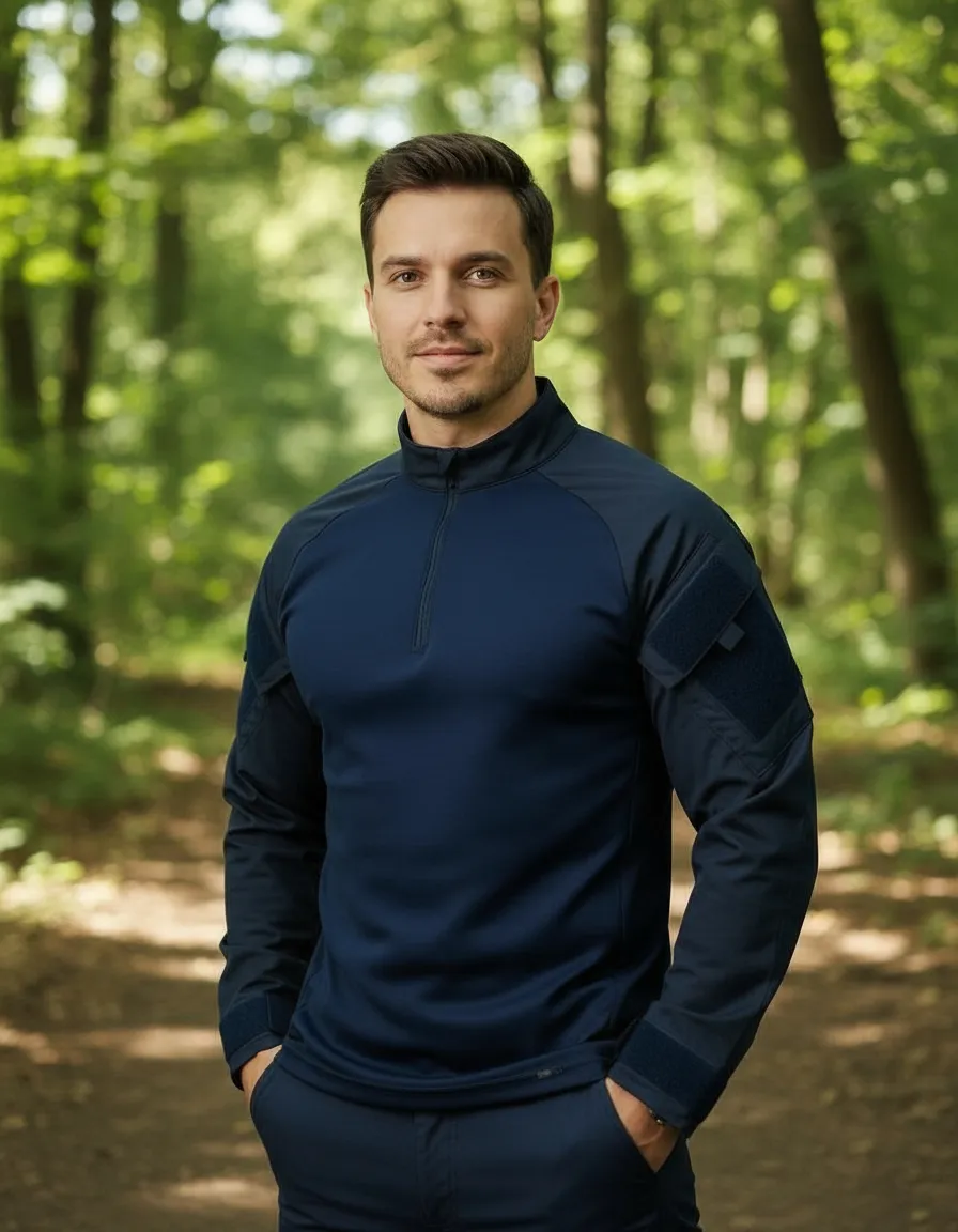 Farda Tática Completa Combat Shirt + Calça - Azul Noturno